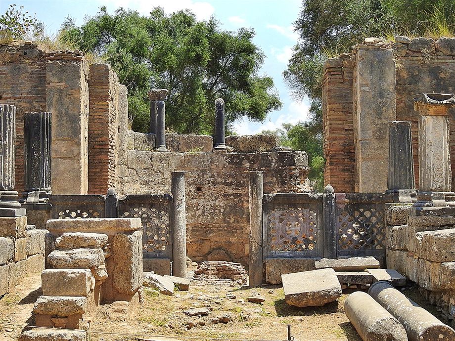 Ruins of a Byzantine basilica.