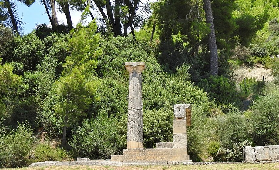 The Treasuries were a series of small temple-shaped buildings located to the north side of the Altis or sanctuary. All but two were erected by Greek colonies to store valuable votive offerings.