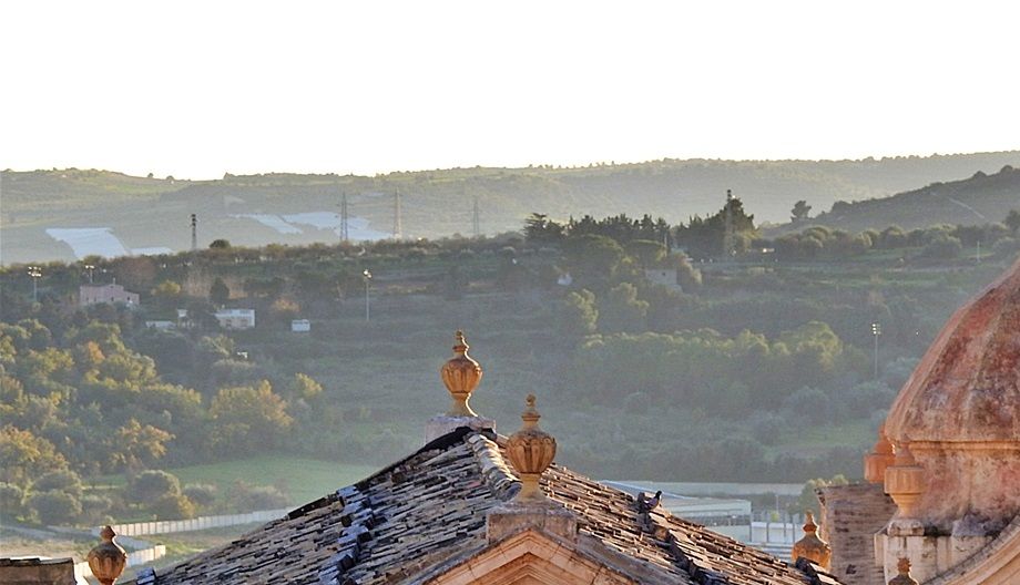 View of the hills to the south of Noto.