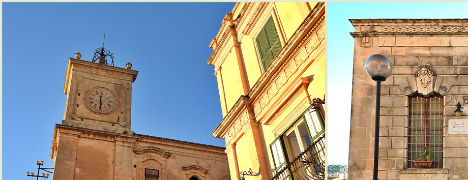 Palazzo Impellizzeri di San Giacomo on Via Simone Impellizzeri (left). An art deco building on Via Mariannina Coffa (right).