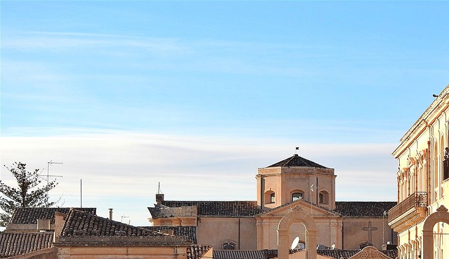 View from the Cathedral staircase towards the west.  Here starts the famous Flower Festival in Noto.