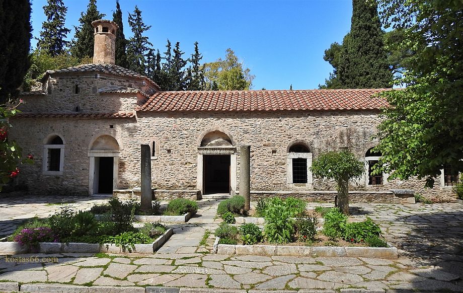 The refectory at the main courtyard of the monastery (located opposite the catholicon).