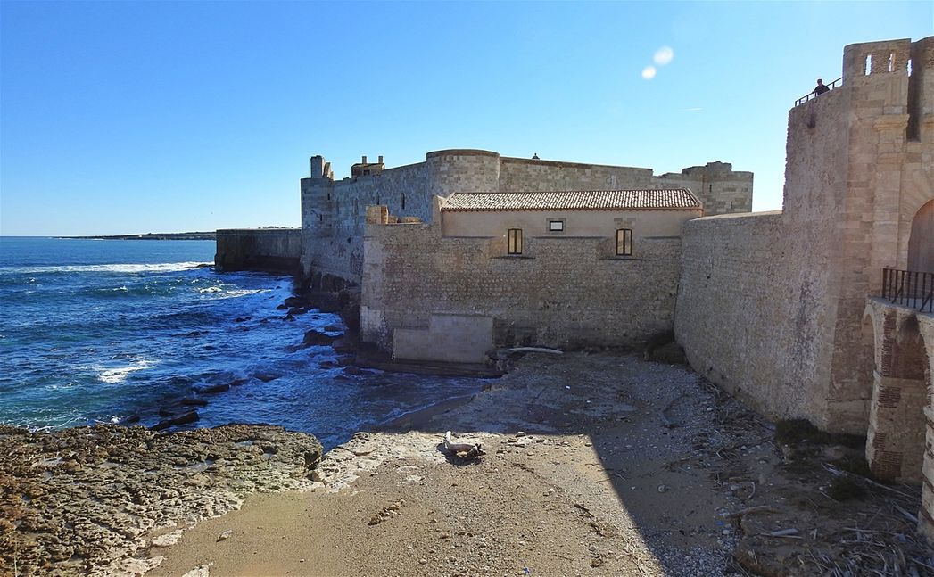 Castello Maniace (east wall).