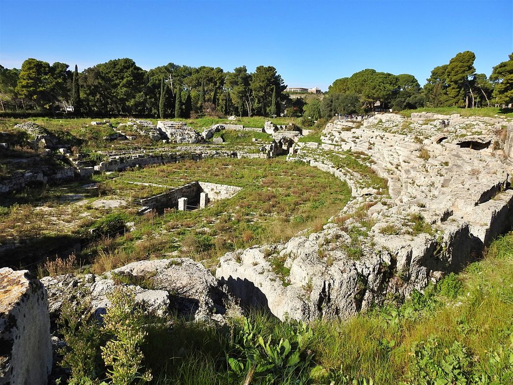 The Roman Amphitheater.
