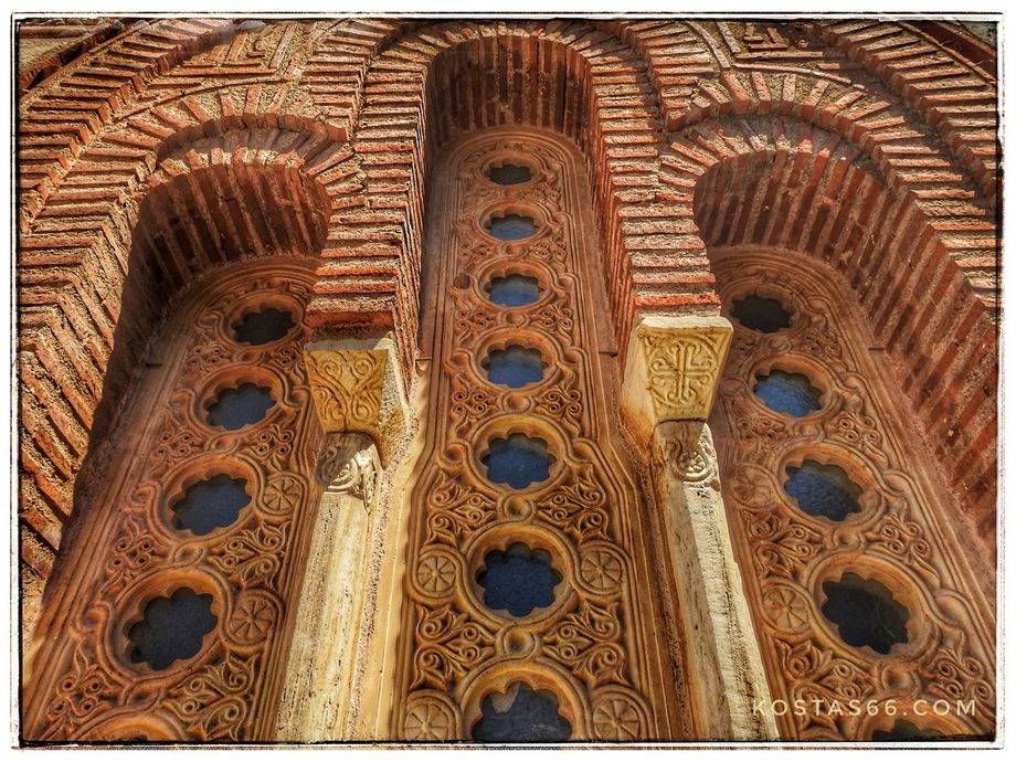 Catholicon window decorations.