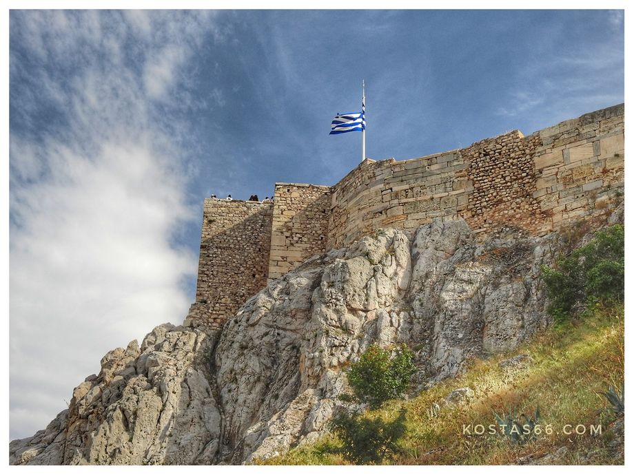 North-East slope: looking up to the sacred rock.