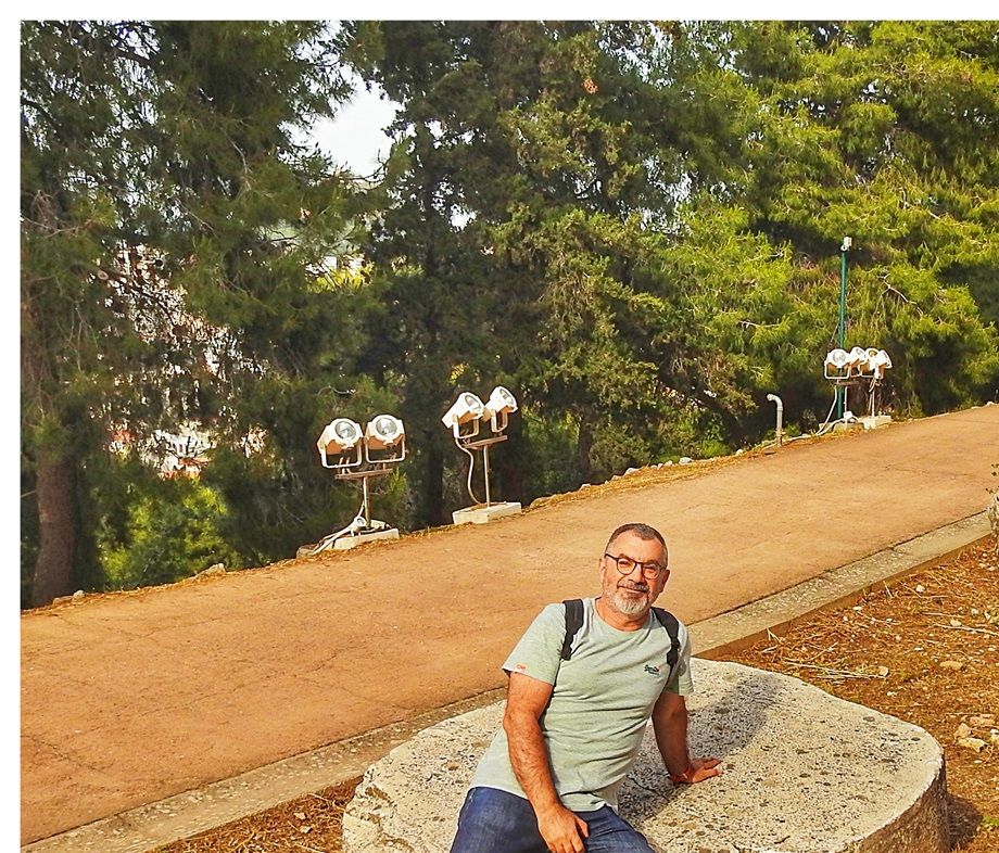 The path around the north slope of Acropolis.
