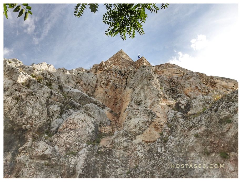 The north walls of the sacred rock.