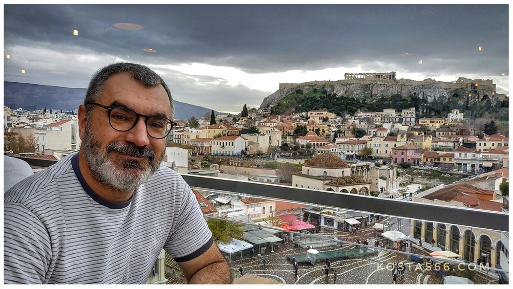 Acropolis can be seen almost from everywhere in the city. View from 