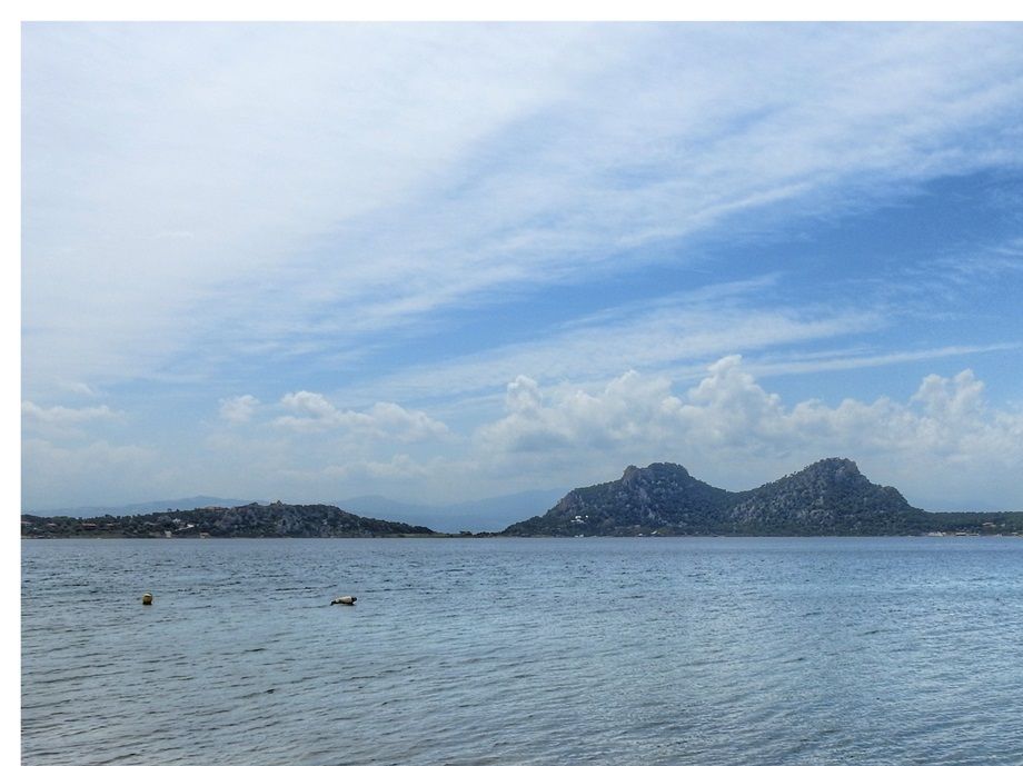 Vouliagmeni Lake (the north shore seen in the background).