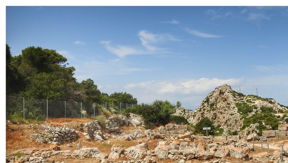 The Temple of Hera Limanaia (at the foreground).