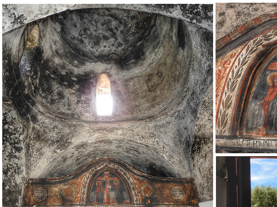 Inside the Panagia chapel.