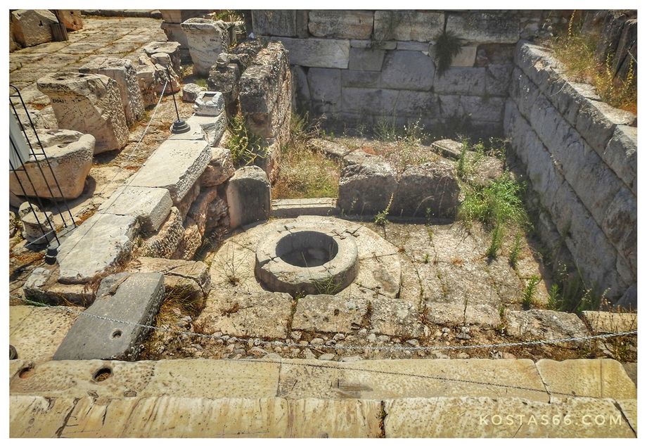 Kallichoron Well (holy well) located just before (on the left) entering the Greater Propylaea.