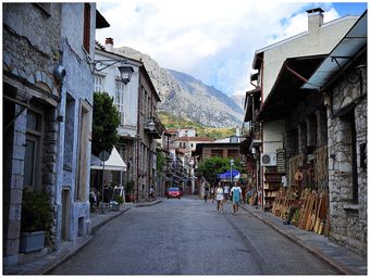 The main road of Arachova.