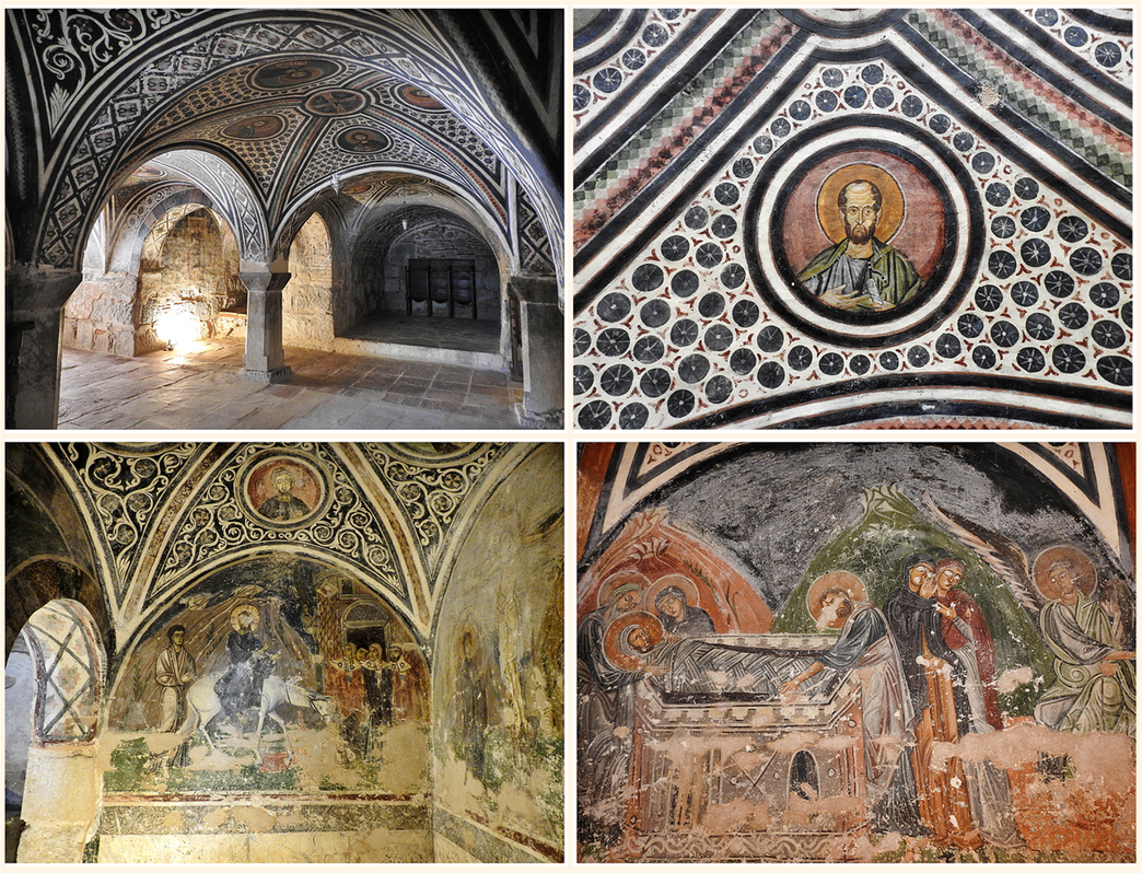 Inside the crypt.