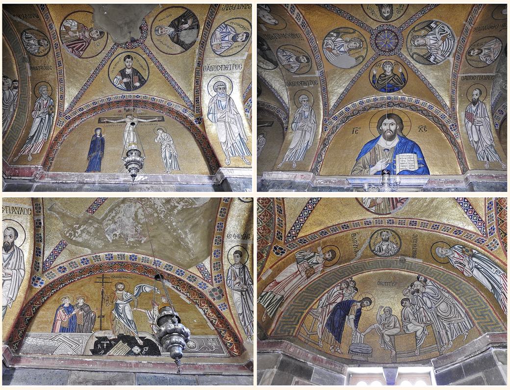 Mosaics in the katholikon.