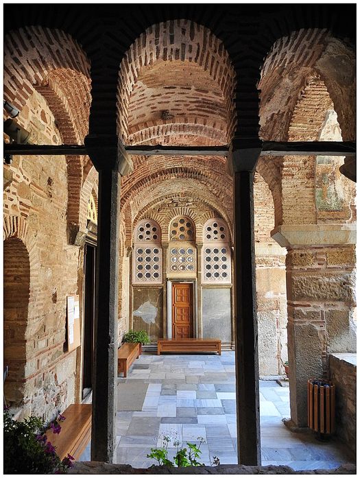 The portico of Theotocos (Virgin Mary) church.