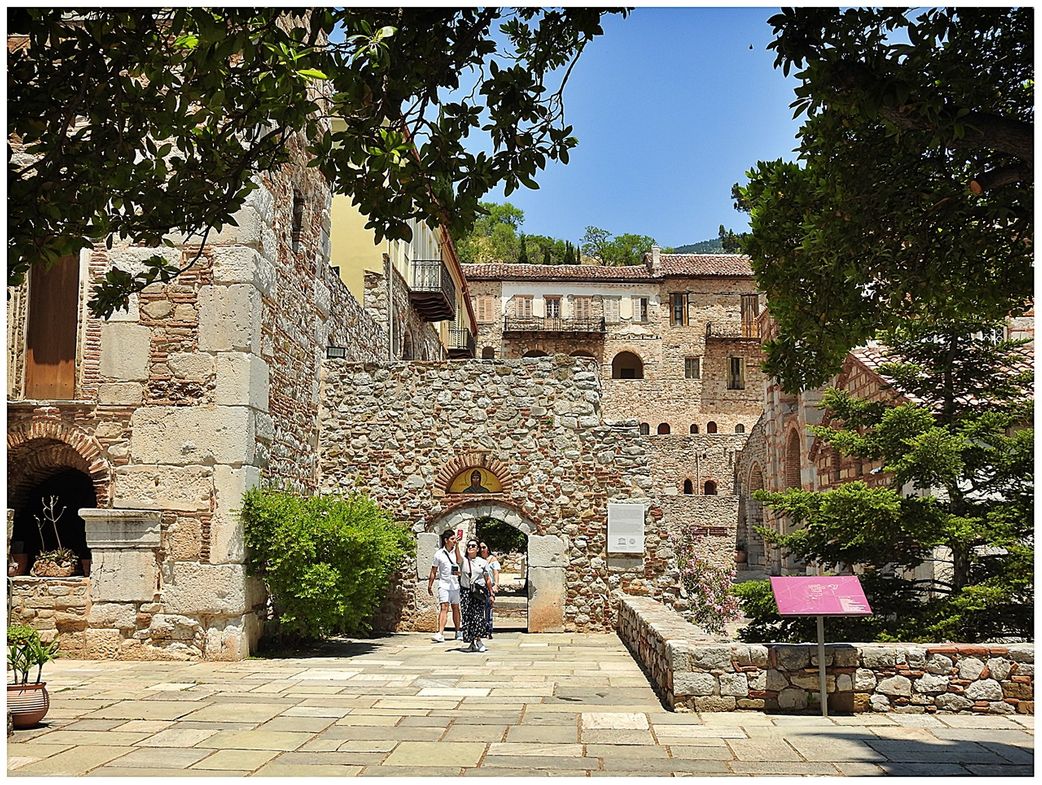 The main entrance (south) to the walled monastery.