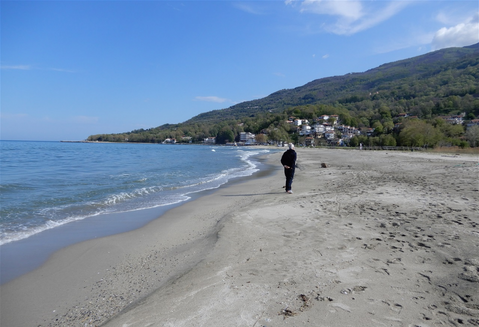 The Stomio beach.