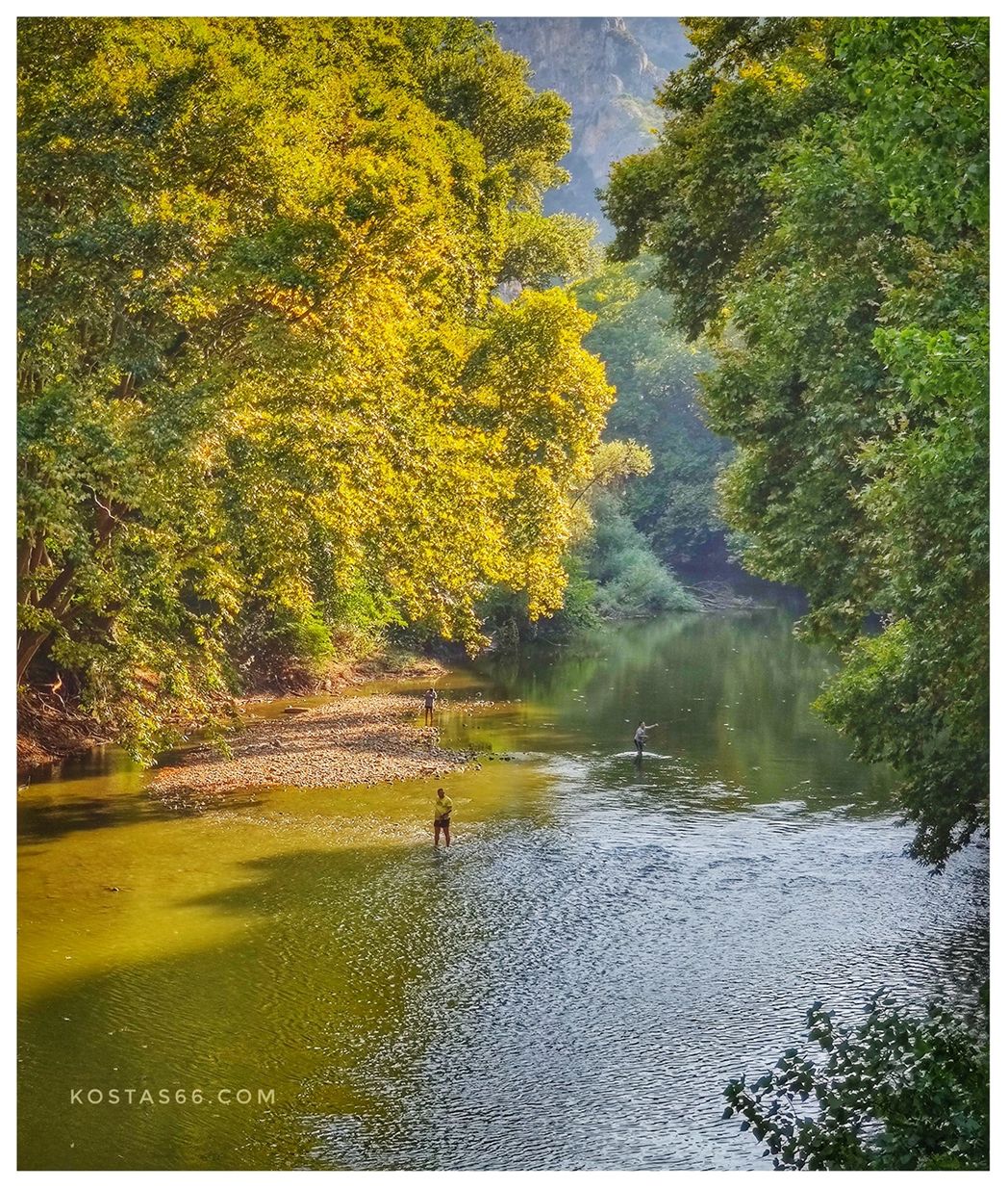 Pineios River, near Agia Paraskevi chapel, shich is located at the narrowest point of the valley, just before the river opens to form the delta.
