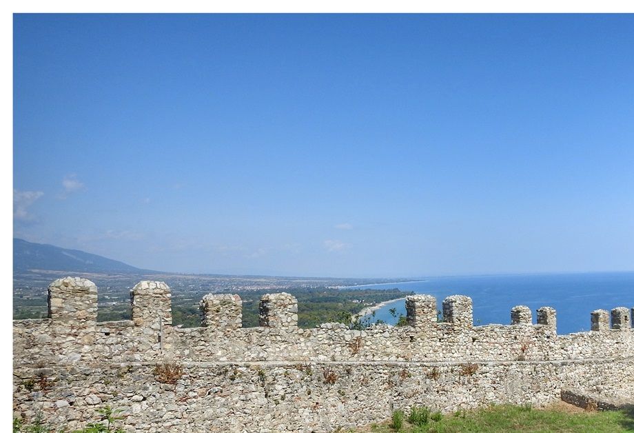 The north walls, seen from inside the castle.
