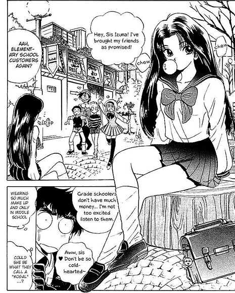 page from the manga: Jigoku Sensei Nube Vol.9 Chapter 74 : The Spiritually-Powered Itako-Girl: Izuna