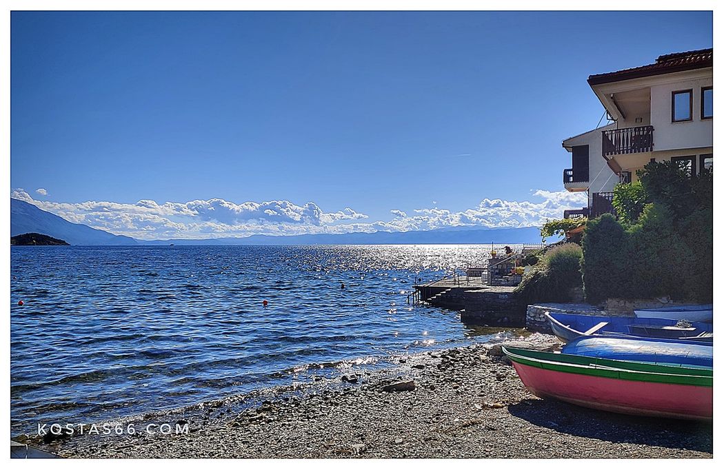 Lake Ohrid in the morning.