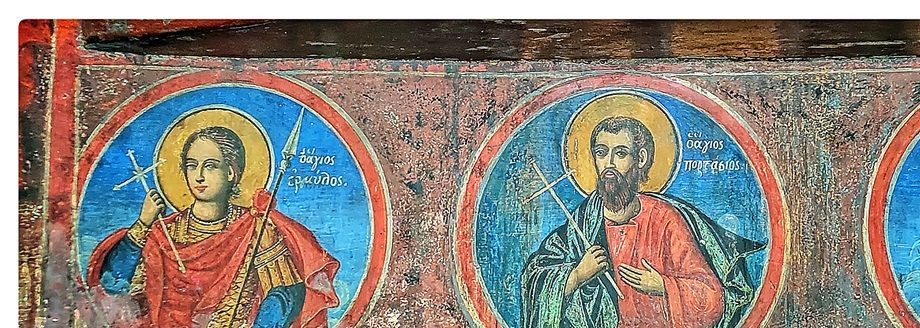 Frescoes of the church of Holy Mother of God - Kamensko.