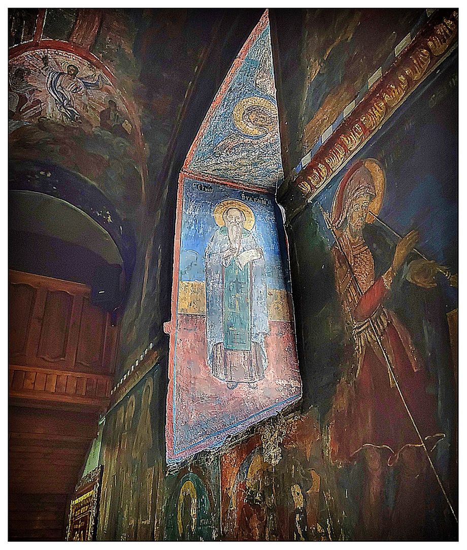 Frescoes of the church of Holy Mother of God - Kamensko.