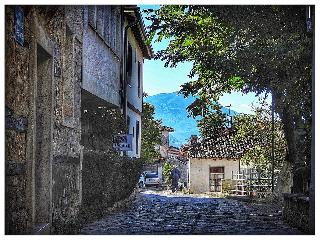 Typical street in old town.