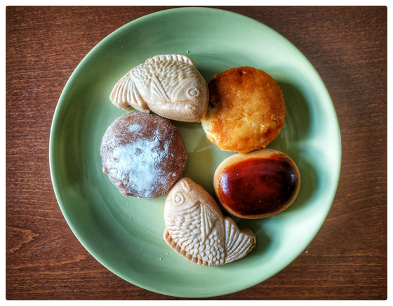 A sample of traditional Japanese confections.