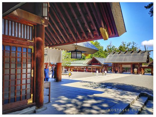 The main courtyard of the Hokkaido Shrine.