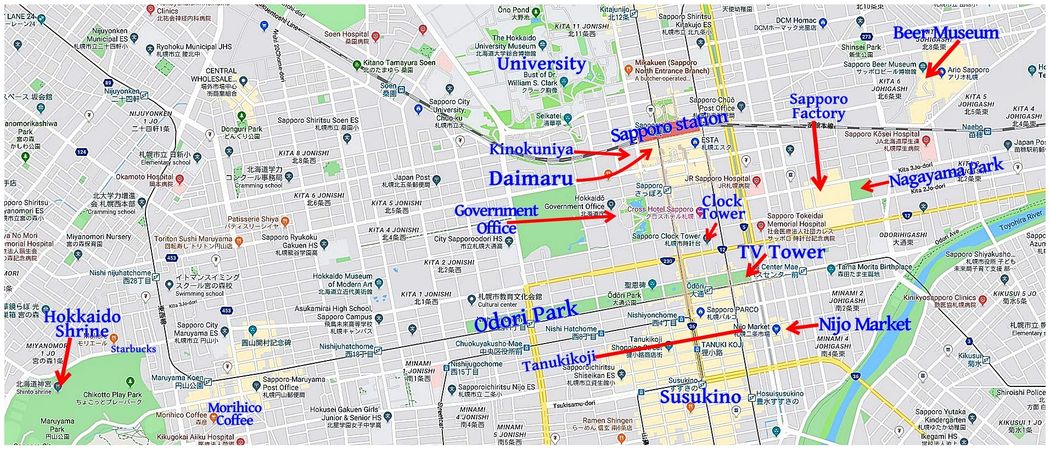 Downtown Sapporo.