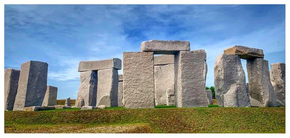 The Stonehenge at Makomanai Takino Cemetery.