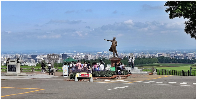 The statue of Dr. William Smith Clark and the views from Observation Hill.
