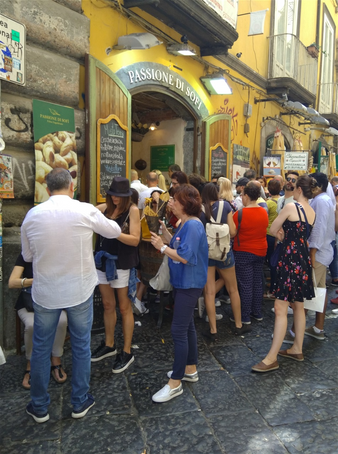 Street food in Napoli.