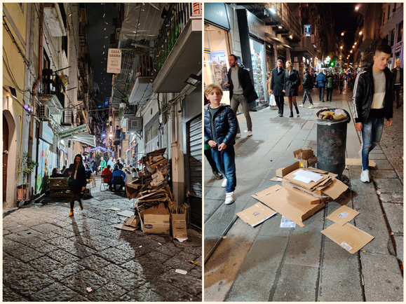 Garbage is part of life in Napoli.