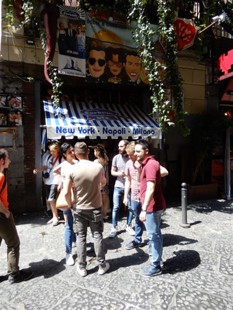 Number 32 on Via dei Tribunali is home to 'La Pizzeria Sorbillo'.