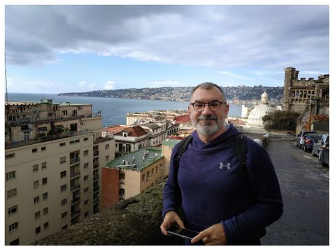 Me at the top of Pizzofalcone Hill.