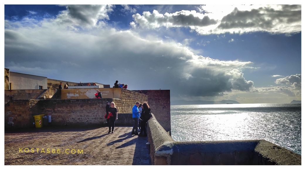 Inside the Castel dell' Ovo.