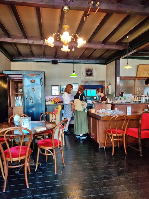 Inside tea house Kuboya.