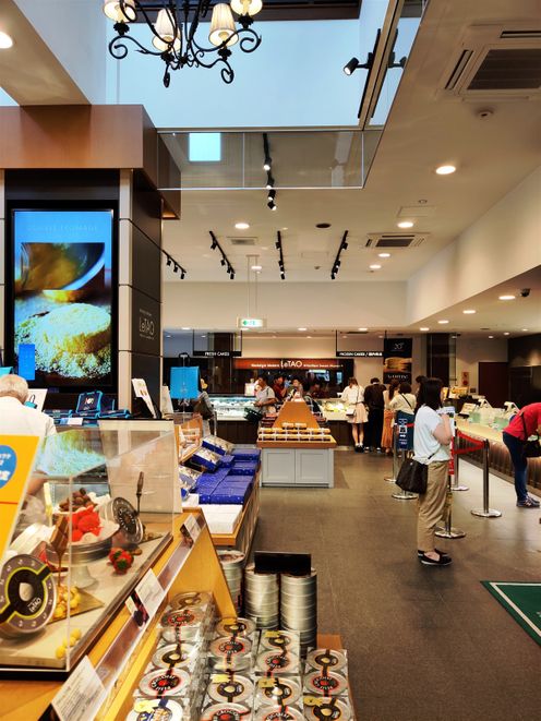 Inside the main LeTao shop building.