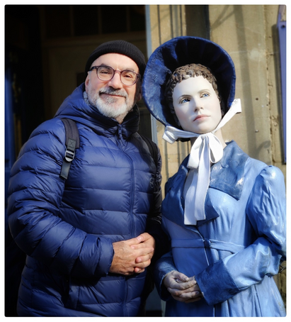 Me and Jane Austen outside her house.