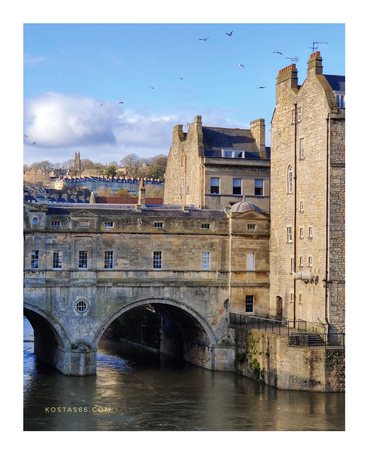 The Pulteney Bridge.