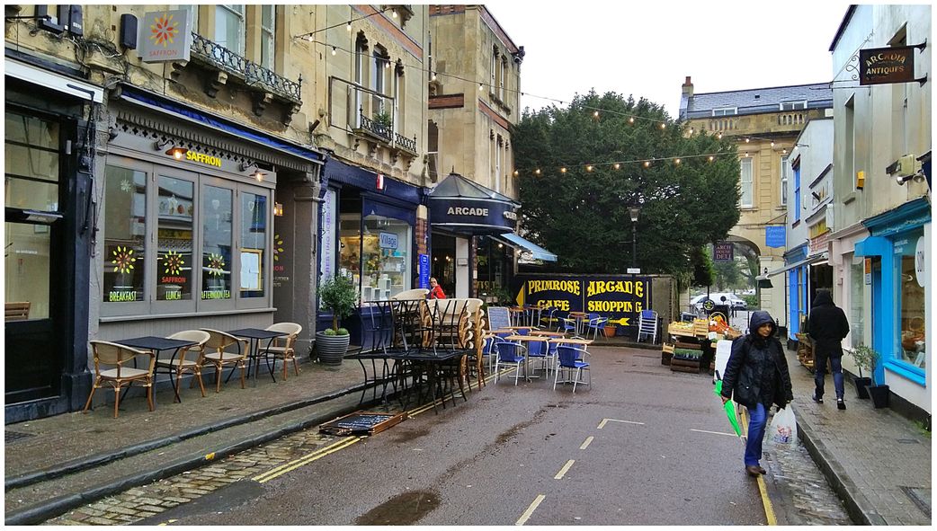 Clifton Village. Boyce's Ave and Primrose cafe.