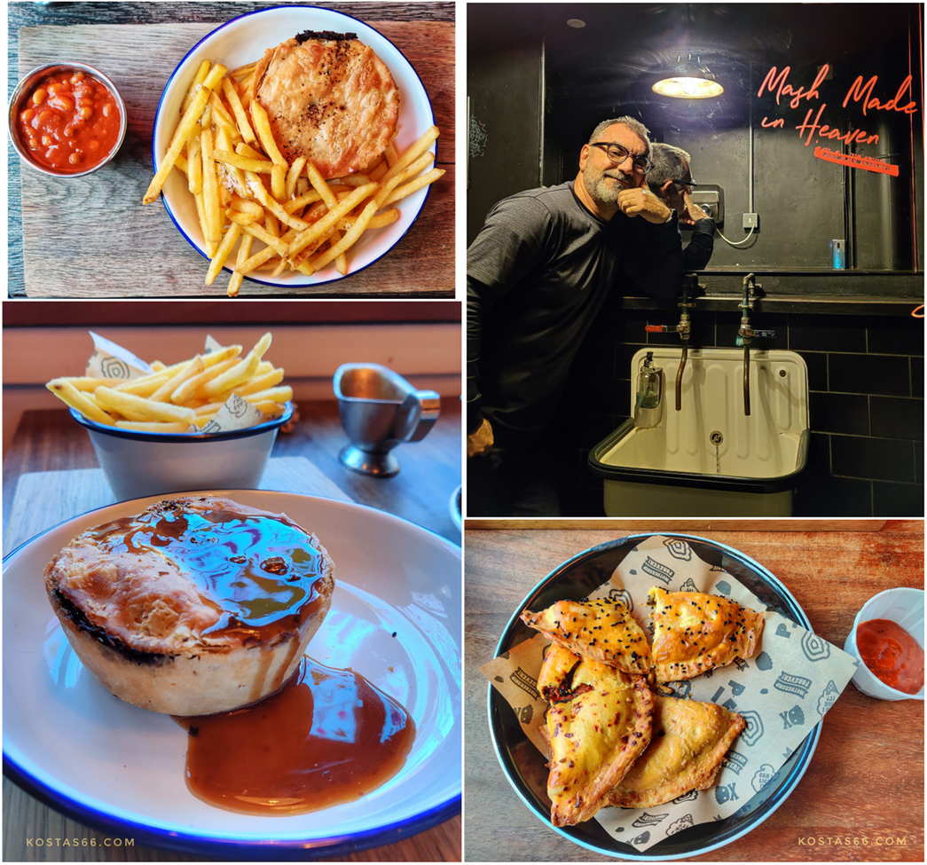 At Pieminister at 24, Stokes Croft.