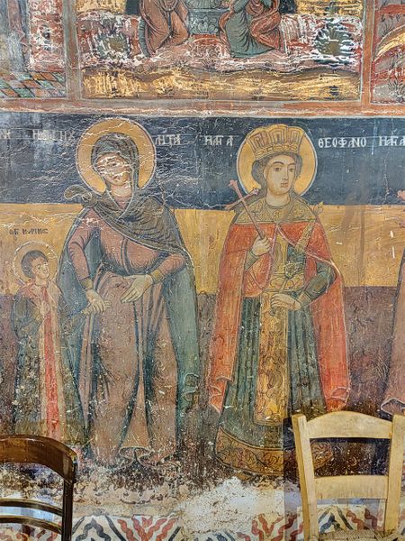 Frescos in the church of the Presentation of the Blessed Virgin Mary.