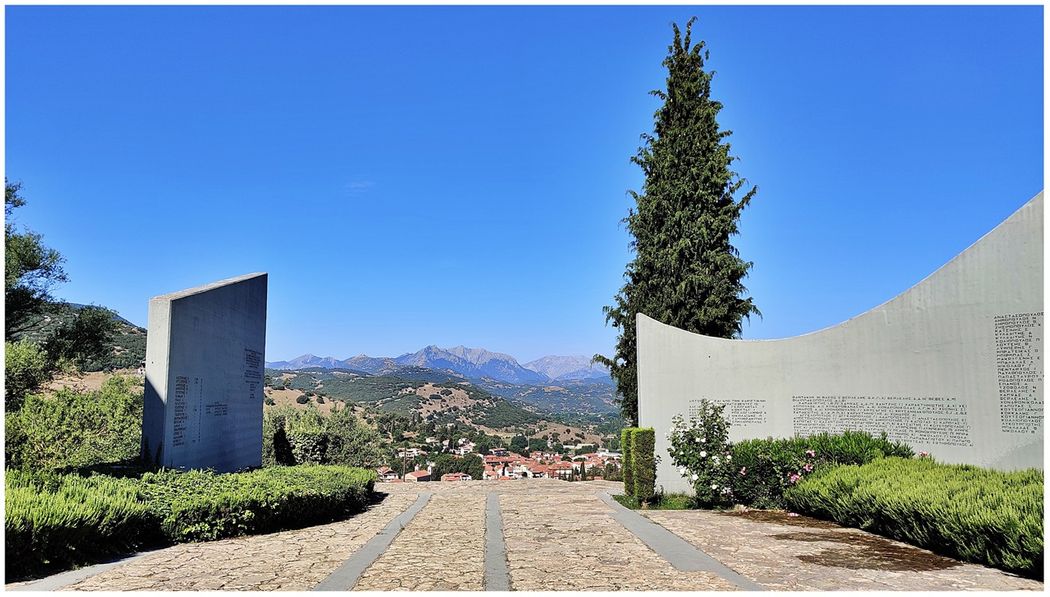 Kalavryta seen from the “Place of Sacrifice”.