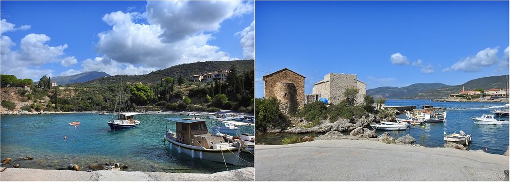 Kardamyli port and the Old Customshouse.