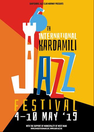 Poster of the 2019 Kardamyli Jazz Festival.